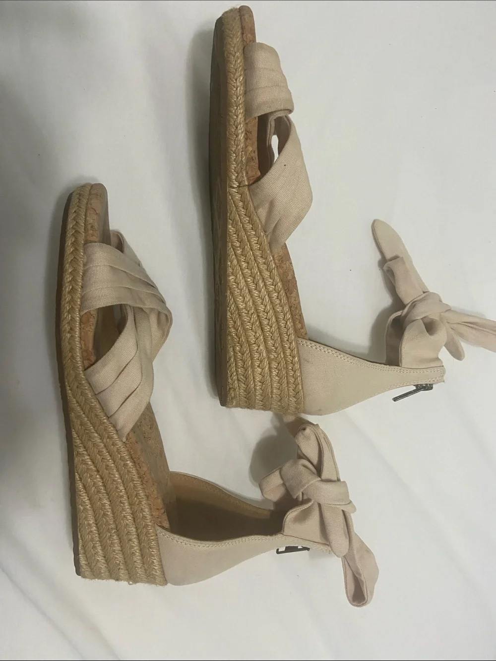 UGG Women's Blush Tie-Ankle Cork Espadrille Wedges